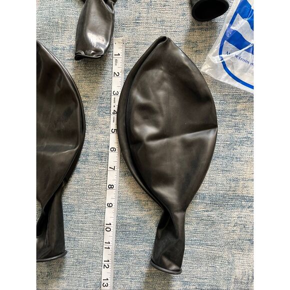 All Black DIY Tissue Paper Tassel Garland Large Balloon Party Supplies - Picture 6 of 7